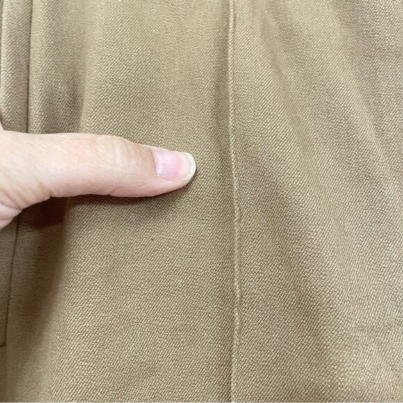 Lauren Ralph Lauren Tan High Rise Straight Leg Trouser Pants 12P Dark Academia - Picture 11 of 14